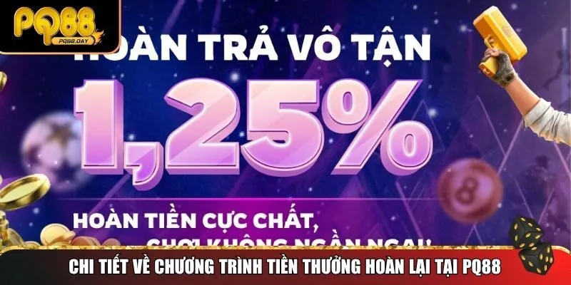 Chi tiết về chương trình tiền thưởng hoàn lại tại PQ88